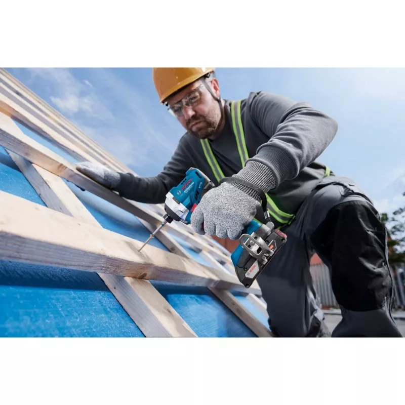Akumulátorový rázový uťahovák Bosch GDR 18V-215 s 2x 4,0Ah akumulátormi