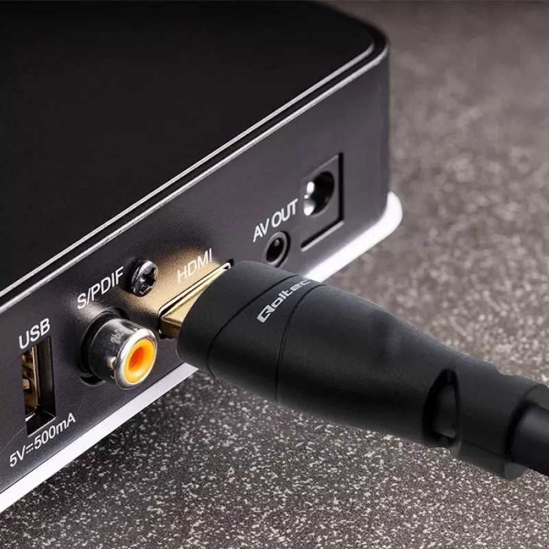 HDMI 2.1 kábel QOLTEC 5 m — 48 Gbit/s, 8K@60Hz, 26AWG, pozlátené konektory