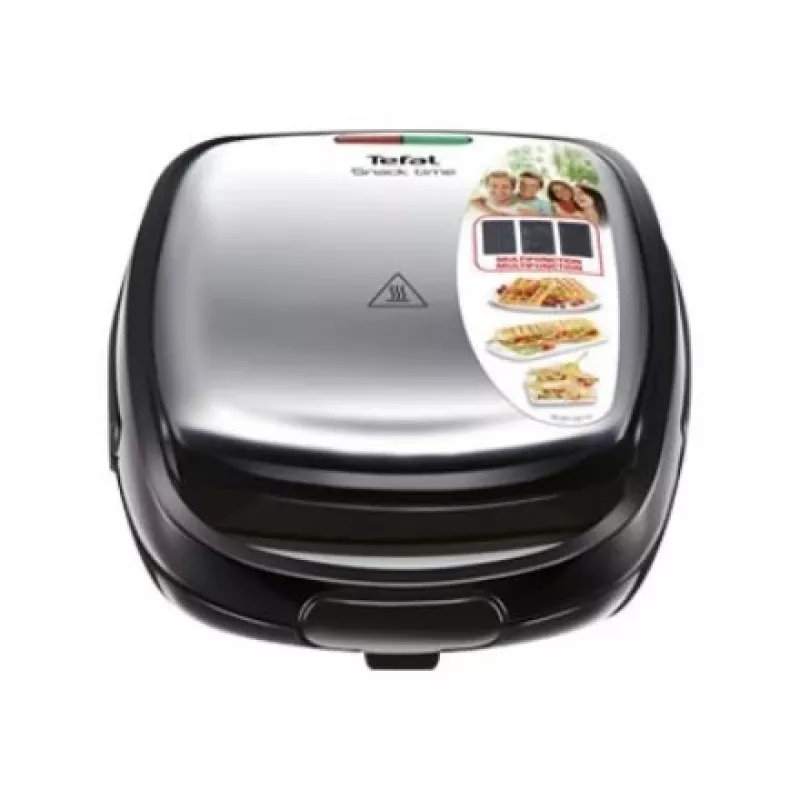 Sendvičovač 3 v 1 Tefal SW342D38, čierna/nerezová oceľ