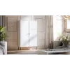 Vitrína cama meble PALAZZO BIS 1000×390×1660 mm biela matná