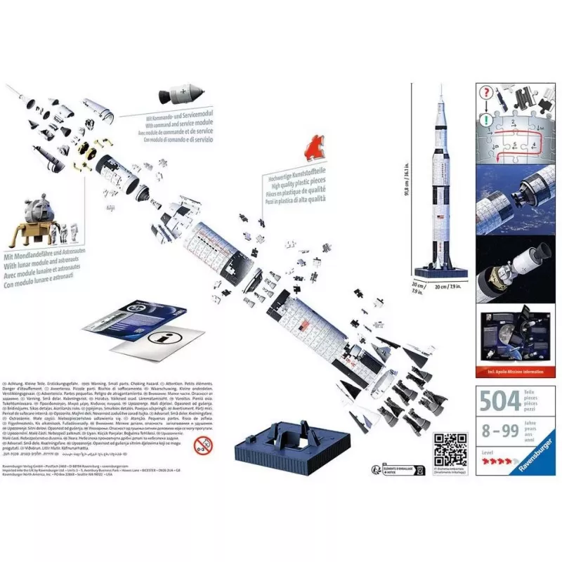 3D puzzle Ravensburger 11545 440 dielov odporúčaný vek 8-99