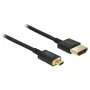 HDMI kábel DeLOCK HDMI-A/HDMI Micro-D 3 m