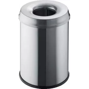 Helit H2515400 odpadkový kôš okrúhly oceľ sivý (H2515400)