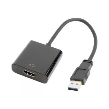 USB grafický adaptér GEMBIRD A-USB3-HDMI-02, HDMI výstup, až do 1920x1080, čierny, 36 g