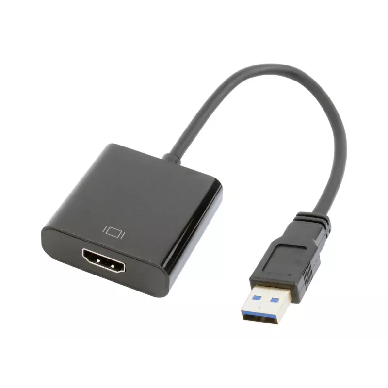 USB grafický adaptér GEMBIRD A-USB3-HDMI-02, HDMI výstup, až do 1920x1080, čierny, 36 g