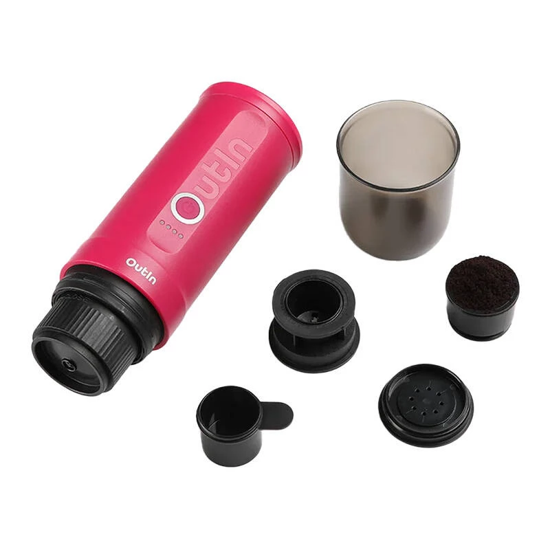 OutIn Nano prenosný espresso kávovar, Crimson Red