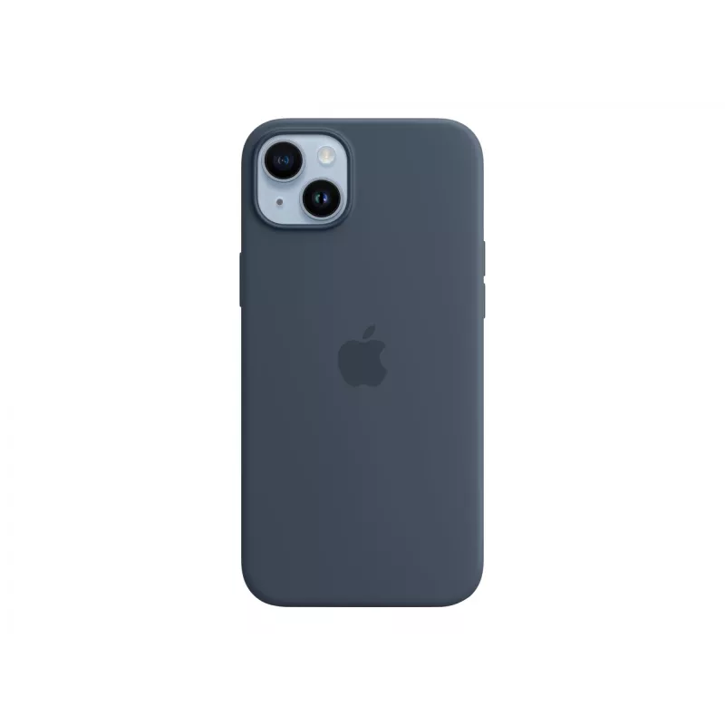 Silikónové puzdro Apple iPhone 14 Plus MagSafe Storm Blue