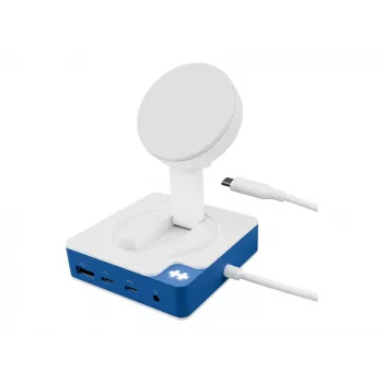 Hyper HyperDrive Flex MagCharge USB-C hub, biela/modrá | HD8100BUGL | počet HDMI portov 1