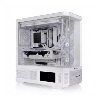 PC skriňa THERMALTAKE Midi View 370 TG ARGB Snow/biela s tvrdeným sklom, ARGB osvetlenie