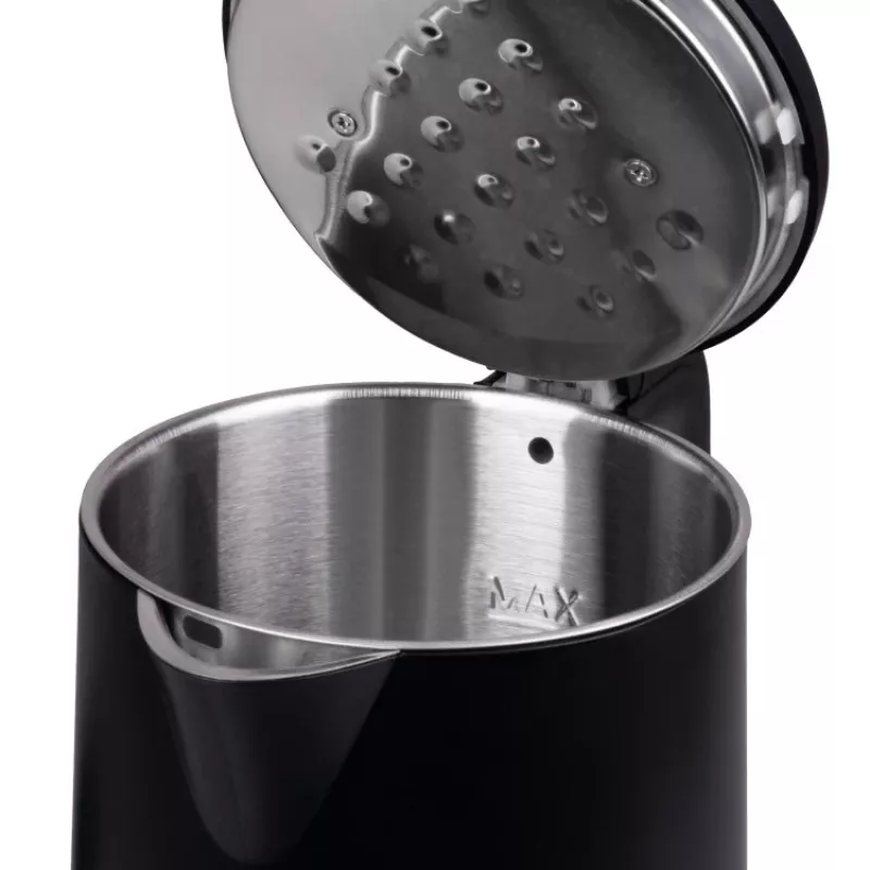 IDEAL Kanvica 1,7 l, Oceľové telo, výkon 1500 W, čierna