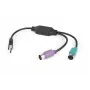 Adaptér 2xPS2->USB myš + klávesnica