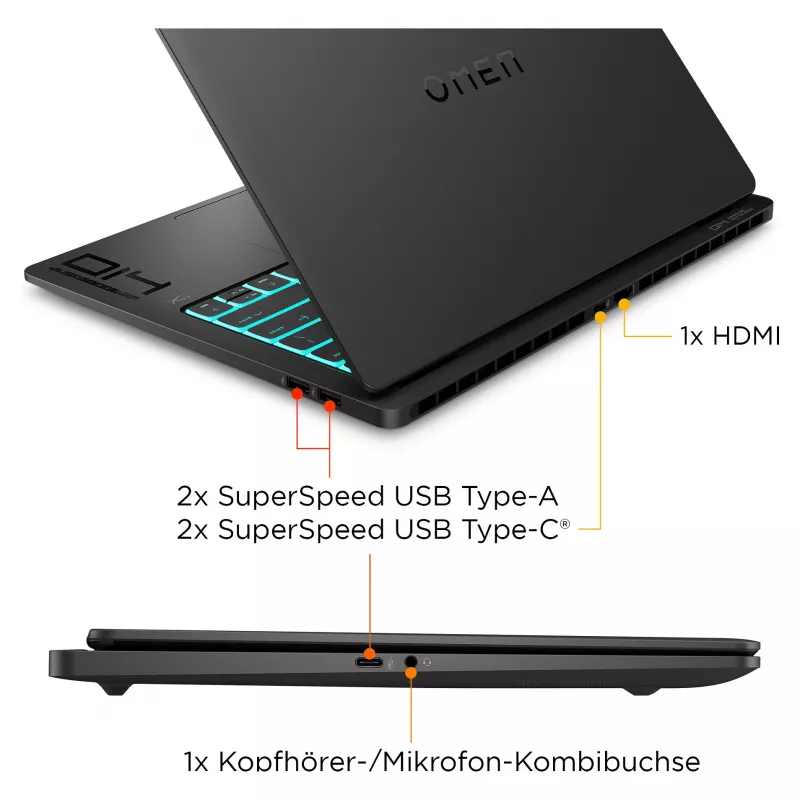 HP OMEN Transcend 14-fb1097ng herný notebook 35,6 cm (14