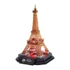 3D puzzle Cubicfun Eiffelova veža nočná edícia LED od cubicfun model 306-L534H – osvetlené architektonické 3D puzzle