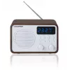 Prenosné rádio s Bluetooth a USB BLAUPUNKT PP7BT, farba: hnedá drevo/biela