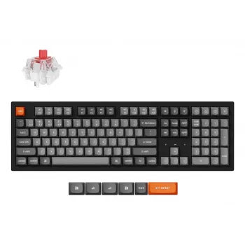 Keychron K10 Max QMK klávesnica Univerzálna USB RF Wireless Bluetooth Čierna