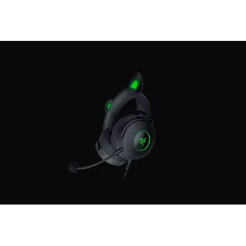 Razer Kraken V2 Pro Kitty Edition – káblové over-ear herné slúchadlá, čierna