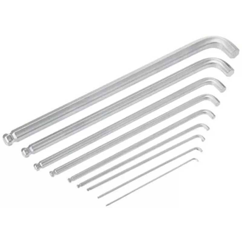 Wera 950/9 Hex-Plus 4 sada imbusových kľúčov, metrická, pochrómovaná