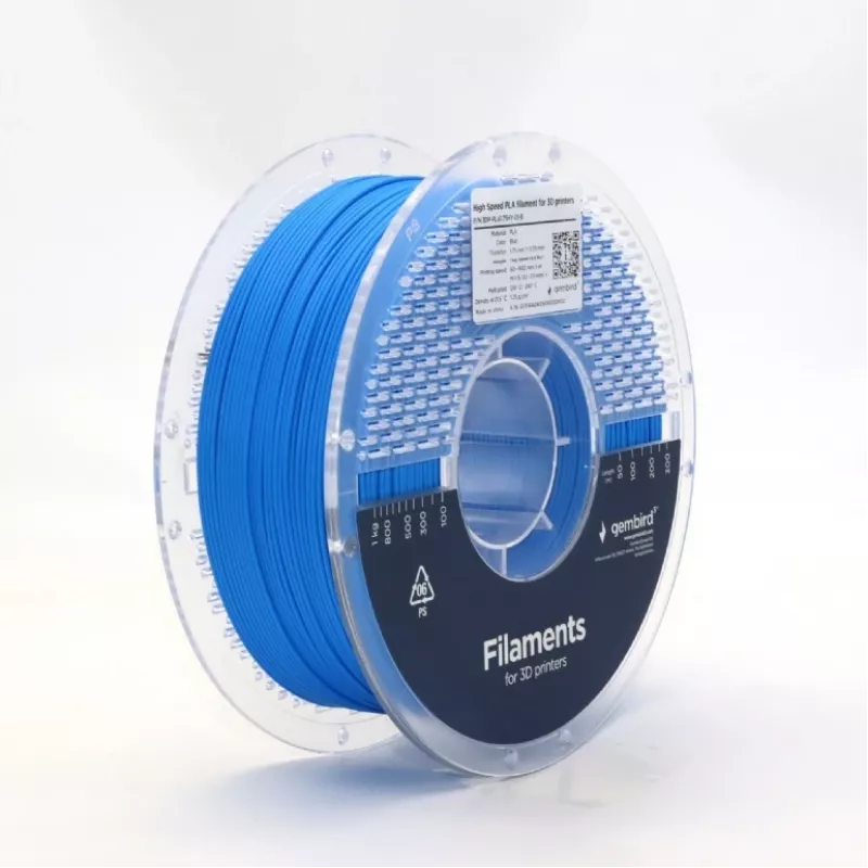 3D tlačový filament Gembird PLA 1,75 mm modrá 1 kg cievka