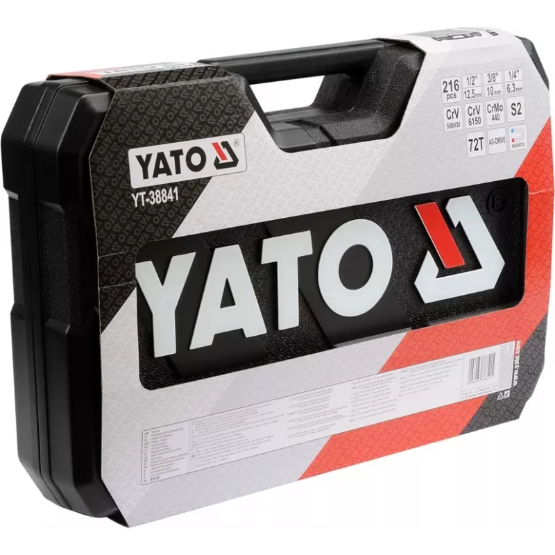 YATO YT-38841 sada nástrčných kľúčov 1/4 palca, 3/8 palca, 1/2 palca