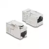 Keystone spojka DELOCK RJ45 konektor samica na RJ45 konektor samica — inline sieťový spojovací člen (model 90796)