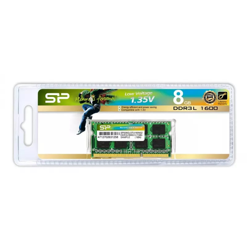 Pamäťový modul Silicon Power DDR3L 8GB 1600MHz SO-DIMM 204-pinový 1,35V CL11