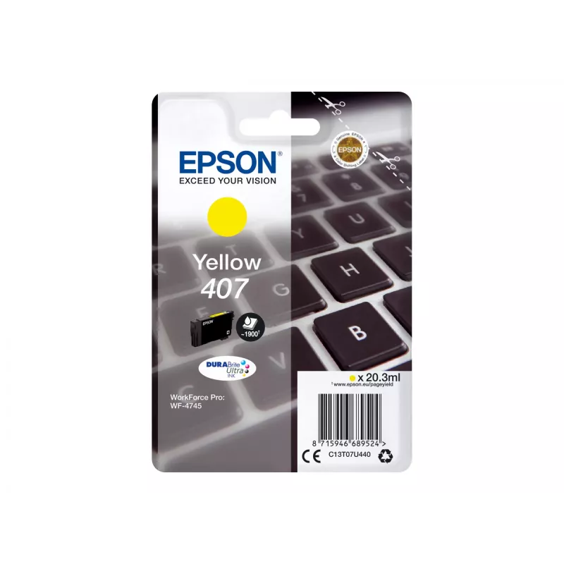 Epson WF-4745 atramentová kazeta 1 kus originálna High (XL) Yield žltá