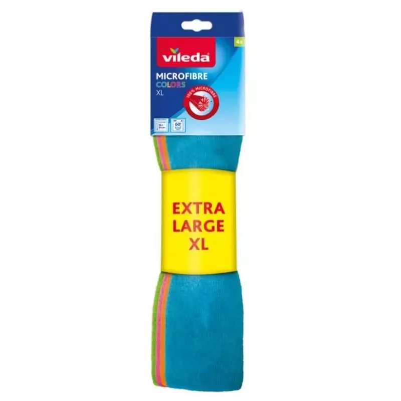 Čistiaca utierka Vileda mikrovláknová utierka Colors Extra Large 4 ks