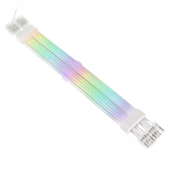 PCI-E 8-Pin predlžovací kábel Kolink Umbra Radiant ARGB — dual 2× 8-Pin, opletená predlžovačka pre napájanie GPU