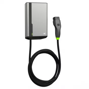 Green Cell HabuDen EVGC021B2250 Wallbox nabíjačka elektromobilov 22 kW 32A, Type 2, kábel 5 m, NFC, Bluetooth, Wi-Fi, hliník