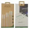 4smarts USB-C na kábel PremiumCord 60W sada 3 ks 0,5m+1,5m+3m biela - strieborná, biela - 3 ks (540621)