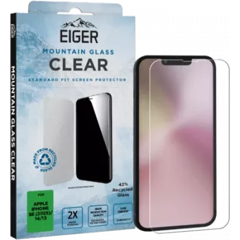 Tvrdené sklo ochranná fólia displeja Eiger Mountain Glass Clear pre iPhone SE 2025 / iPhone 14 / iPhone 13 EGSP01024