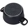 BALLARINI 75002-921-0 Hrniec okrúhly čierny hliník 24 cm