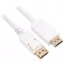 Sharkoon adaptérový kábel Displayport 1.2 > HDMI 4K biely 3 metre