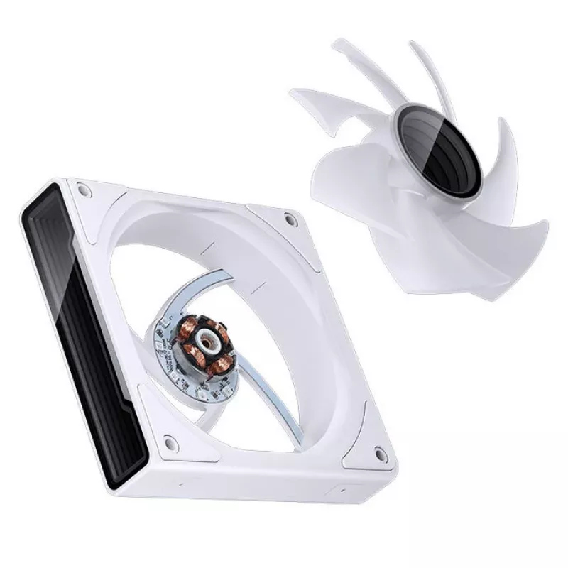 Skriňový ventilátor Jonsbo ZK-120W 3in1 A-RGB biely — 120 mm, A-RGB osvetlenie