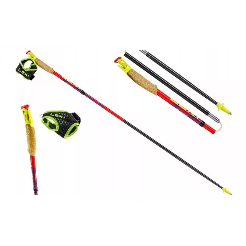 Trekingové palice Leki TRL Ultratrail FX One 120 cm, červená