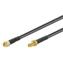 Koaxiálny kábel Microconnect 51675 RP-SMA RP-SMA 1 m čierny