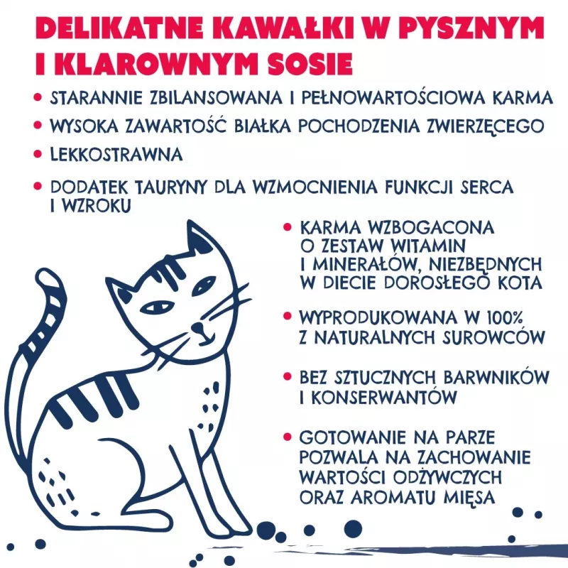 TEO bohaté na hovädzinu - mokré krmivo pre mačky - 850g