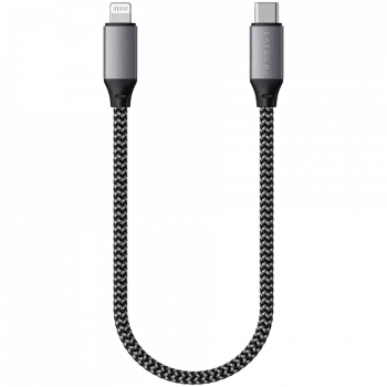 Satechi ST-TCL10M USB kábel 0,25 m USB-C USB-C/Lightning čierna sivá