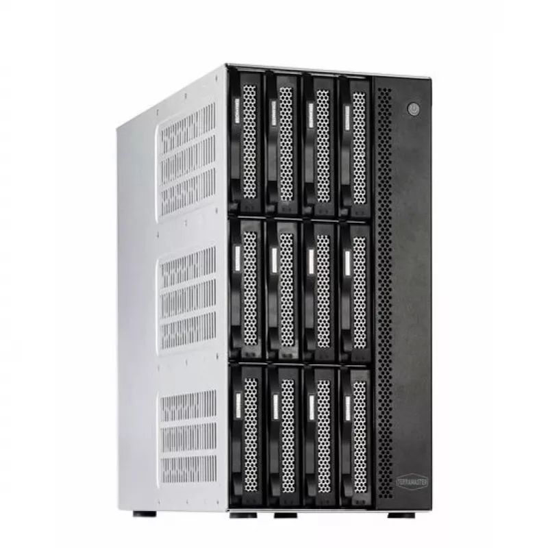 TerraMaster T12-500 Pro NAS mini tower Intel® Core™ i7 16 GB DDR5 0 TB sivý