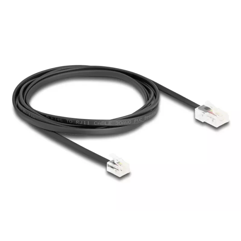 Telefónny kábel DeLOCK 88036 RJ45 na RJ11 2 m čierny