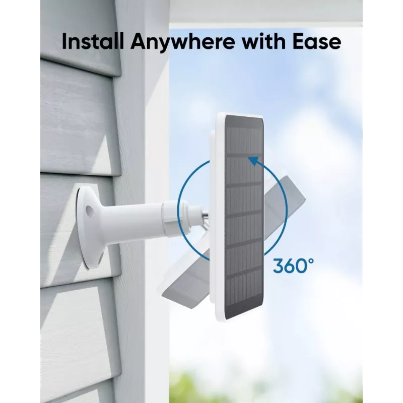 Solárny panel Eufy 3W pre kamery EufyCam 2, EufyCam 2 Pro, EufyCam 2C, EufyCam 2C Pro, EufyCam S330, SolocamS230