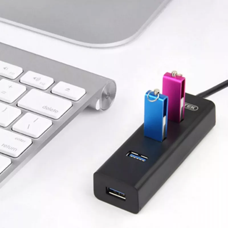 UNITEK Y-3089 rozhranie hub USB 3.2 Gen 1 (3.1 Gen 1) Type-A 5000 Mbit/s čierny