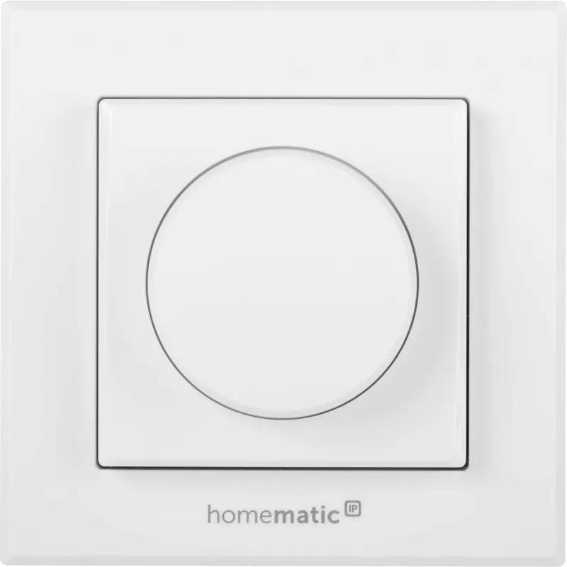 Vypínač svetla Homematic IP HMIP-WRCR otočný biely 55x55x27 mm