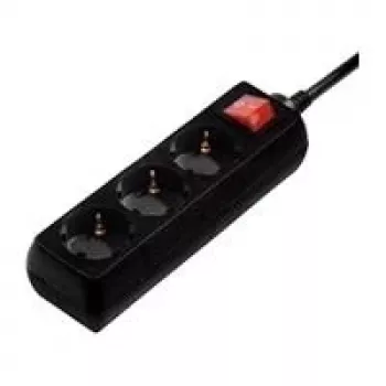 Hama 00108835 Prepäťová ochrana čierna 3 AC výstupy 230 V 5 m