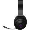 Lorgar Noah 702 (LRG-GHS702) bezdrôtový herný headset, Bluetooth 5.3, USB prijímač, 3,5 mm AUX, 40 mm meniče, 1000 mAh, RGB, čierny