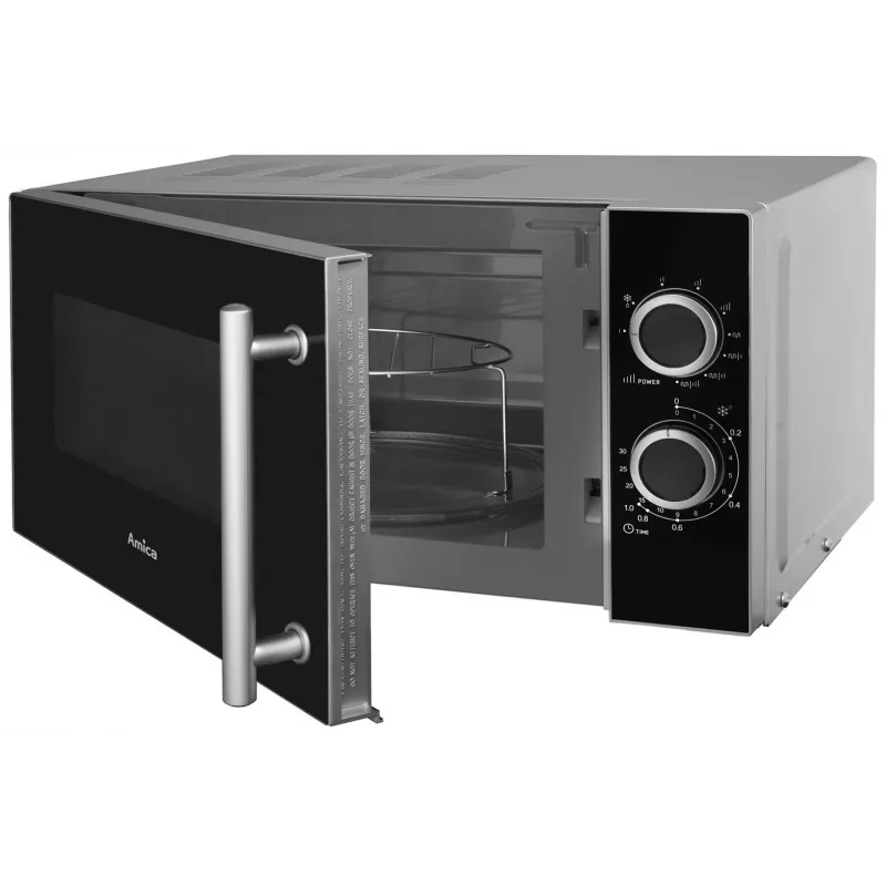 Amica AMGF20M1GS Mikrovlnná rúra voľne stojaca s grilom 20 L 700 W čierna, strieborná