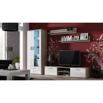 Cama sada dvoch políc 125cm SOHO dub sonoma matný