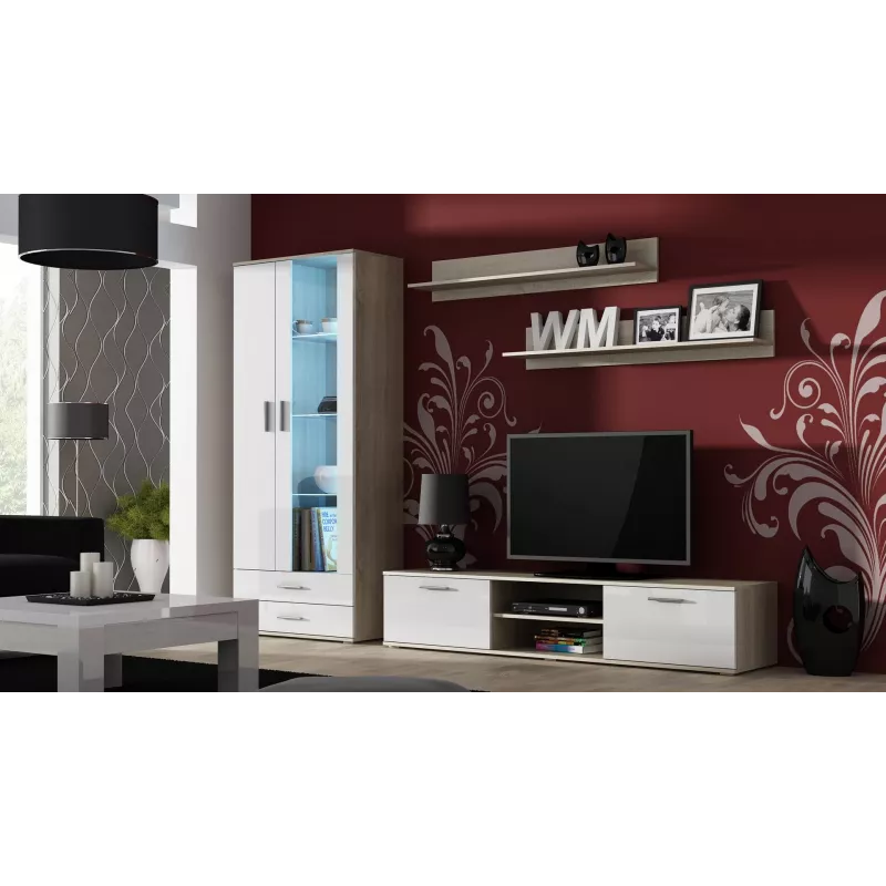 Cama sada dvoch políc 125cm SOHO dub sonoma matný