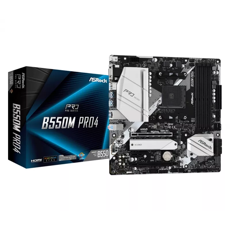ASRock B550M Pro4 AM4 Micro-ATX základná doska