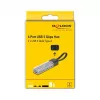 DELOCK USB 3.2 Gen 1 (3.1 Gen 1) 4-portový hub s Type-A + Type-C host (5000 Mbit/s) čierna/transparentná
